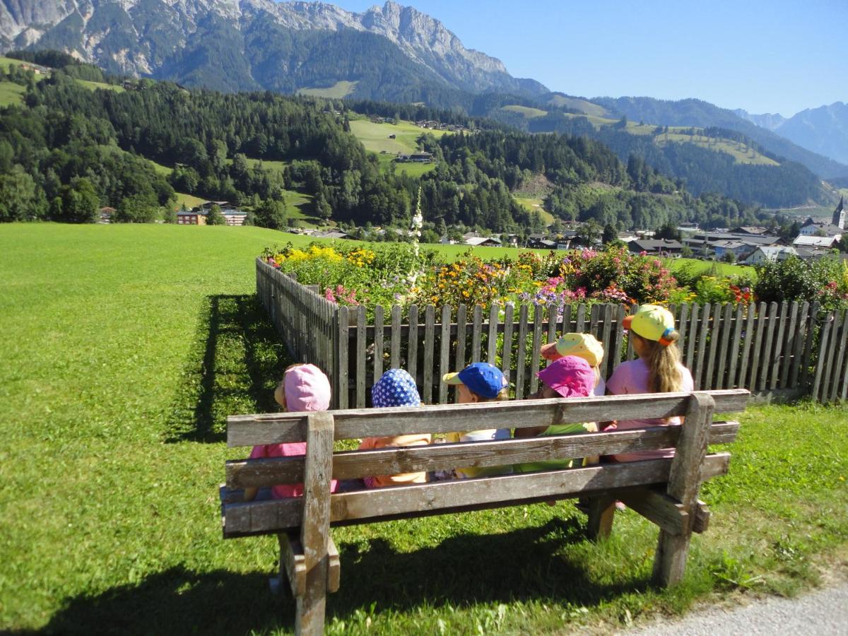 Ferienwohnung Schwarzbach Leogang Exteriör bild